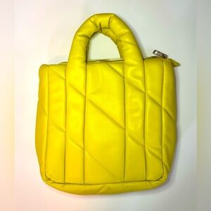 [Zara] Yellow Medium Quilted Tote Bag 💛💛
